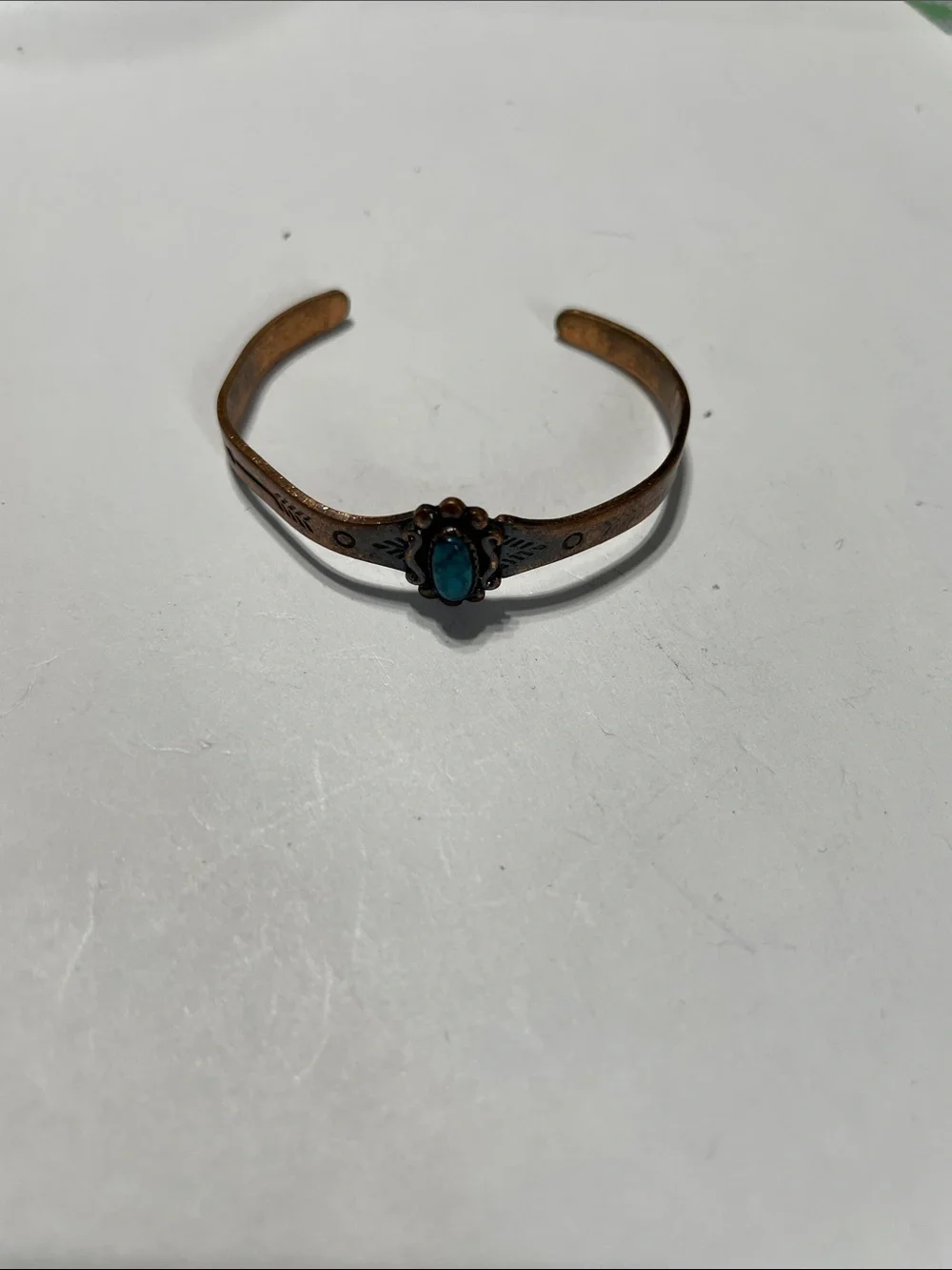 Children’s Turquoise Accent Copper Cuff Bracelet